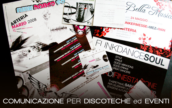 grafica flyer per discoteche club eventi