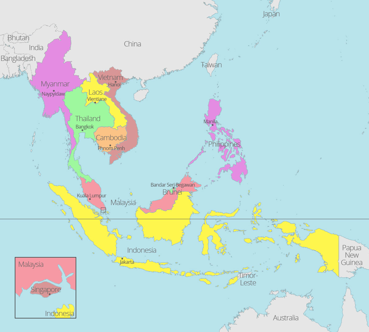 ASEAN-map